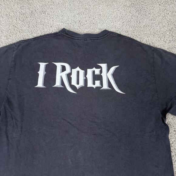 Guitar Hero Shirt Mens Large Black Rock Meter I Rock Graphic Video Game Hanes - Picture 7 of 10